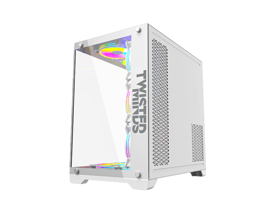 Twisted Minds Bullet-07 Mid Tower Gaming Case - White | Qatar Twisted Minds Bullet-07 Mid Tower Gaming Case - White | Qatar